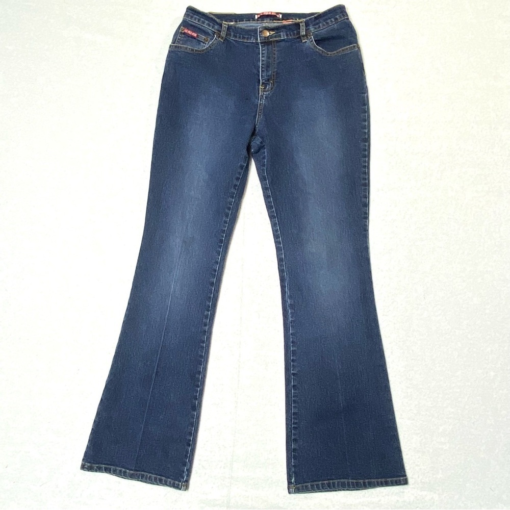 U.S. Polo Assn Bootcut Jeans Women's 14 Mid Rise Country Western Stretch Denim